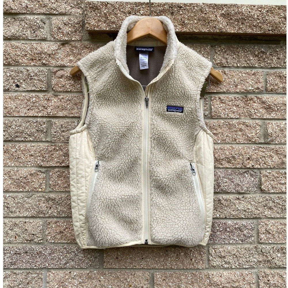Patagonia Retro-X Fleece Vest Cream Full Zip Small Windproof Gorpcore Outdoors - Picture 2 of 7